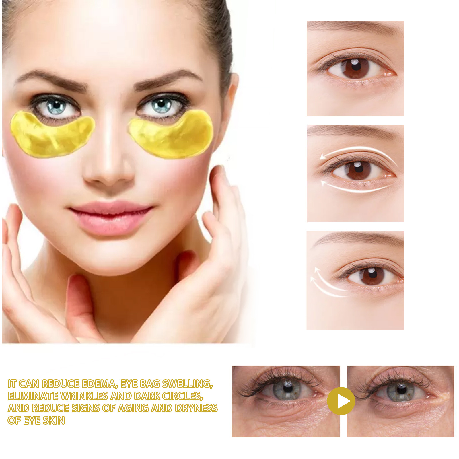 Luxury Skincare Mask - Masker Mata Mewah Berinfusi Emas 24K