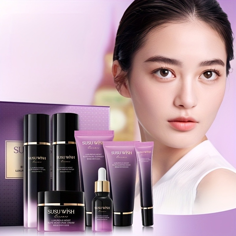 Luxury Skincare Mask - Set Esens Pelembap Sembilan Potong yang