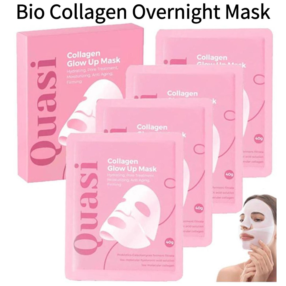 Luxury Skincare Brands - 4Pcs Bio Collagen Overnight Mask Ringan