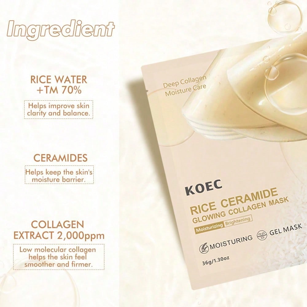 Rice 70 Glow Collagen Mask Mas - Luxury Skincare Mask ulasan dan harga