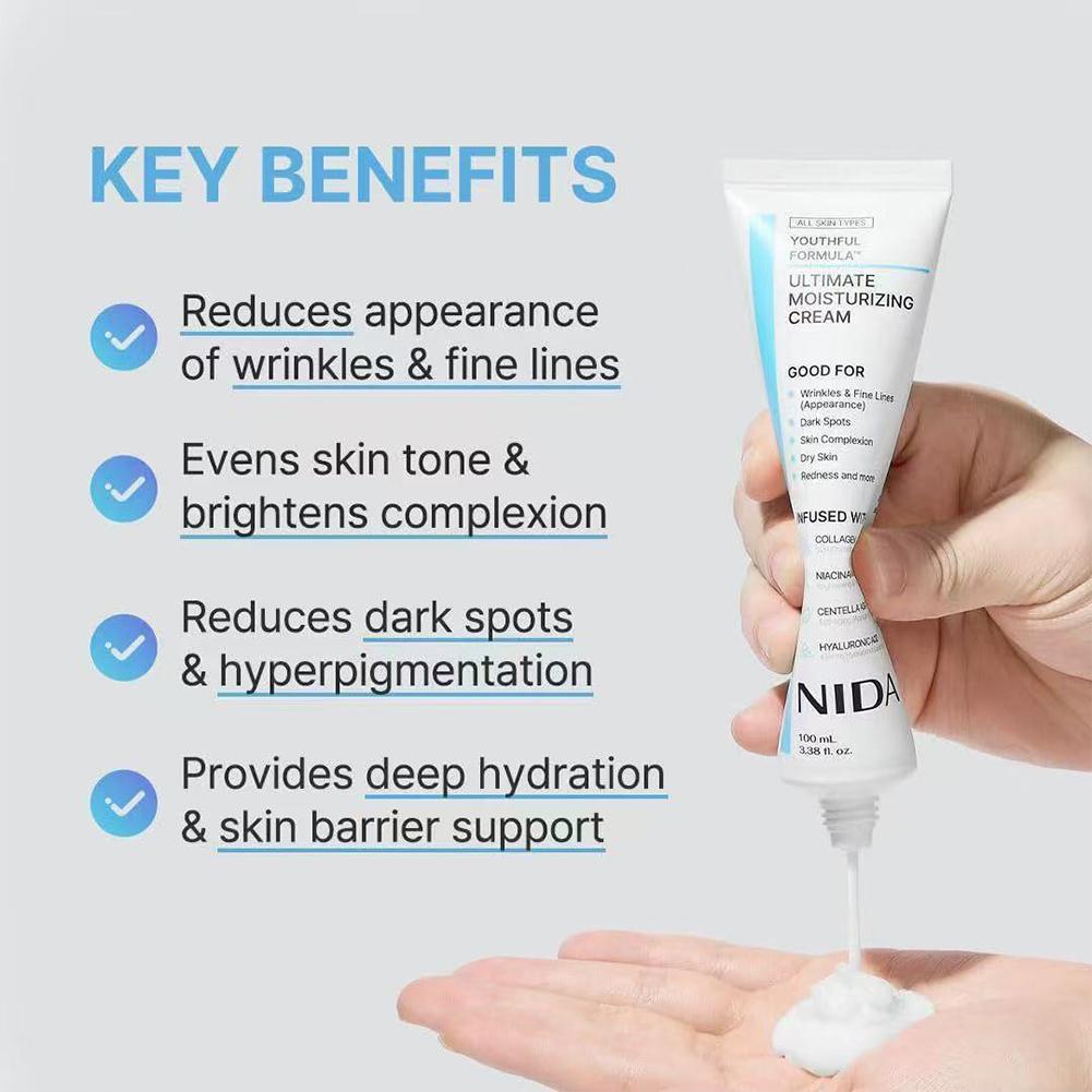 Krim Wajah Pelembap NIDA Kolag - Luxury Skincare Korea ulasan dan harga