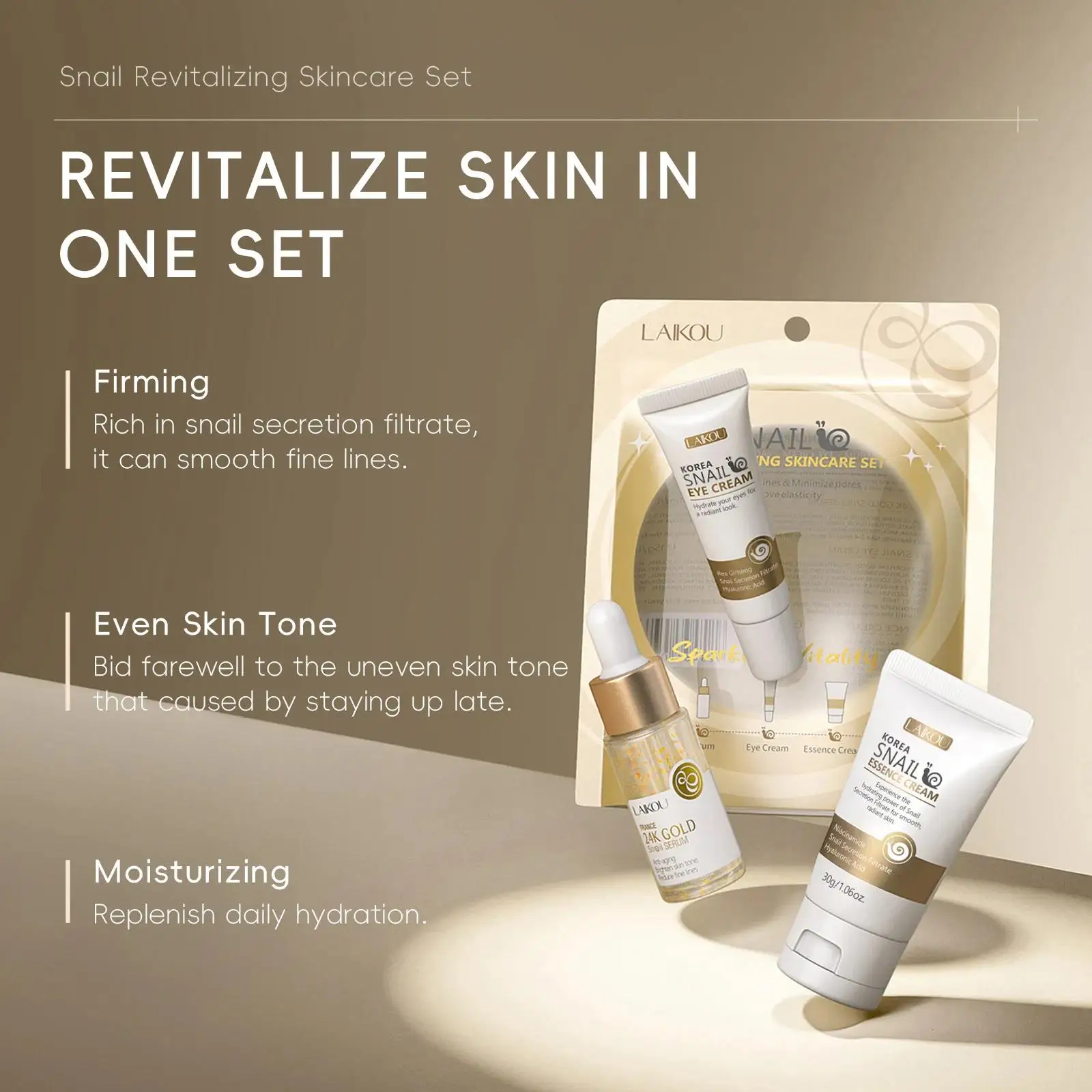 Serum Perawatan Kulit Emas 24K - Luxury Skincare China ulasan dan harga