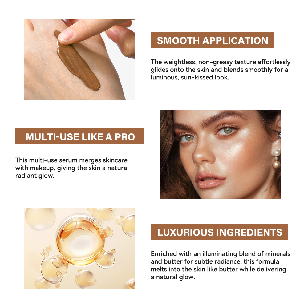 Serum Bronzing mentega cahaya  - Luxury Skincare Brands ulasan dan harga