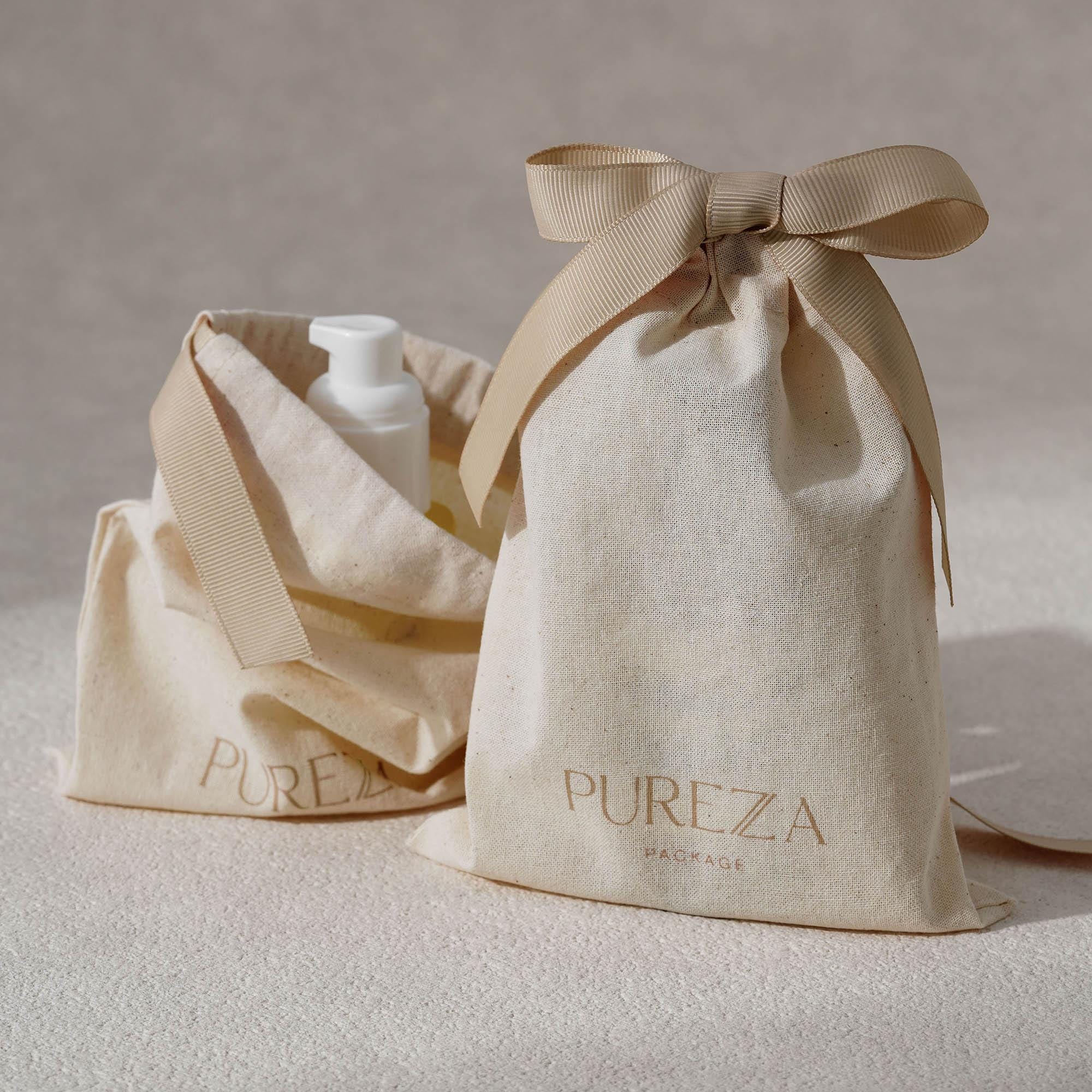 Kantong Serut Katun Alami yang - Luxury Natural Skincare ulasan dan harga