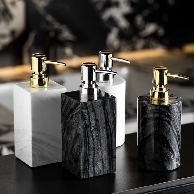 Botol Dispenser Sabun Marmer A - Luxury Natural Skincare ulasan dan harga